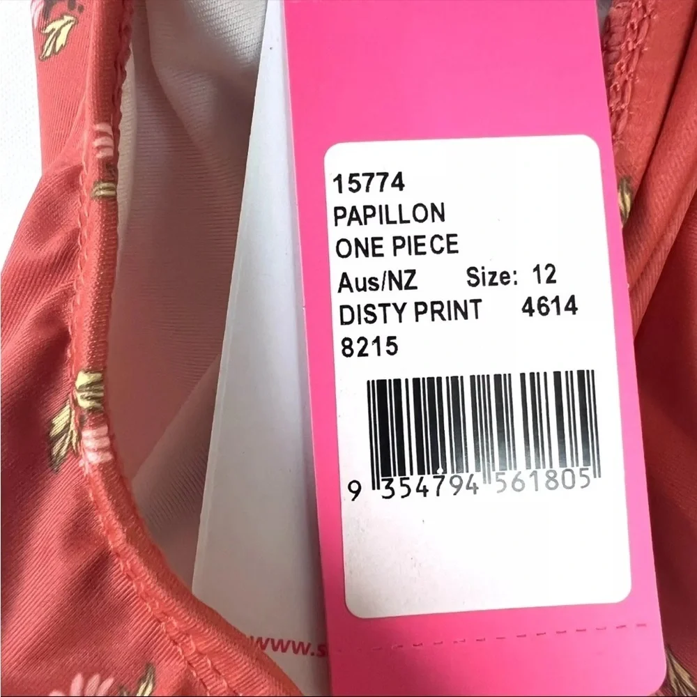 Seafolly Girl’s Papillon Red One Piece Swimsuit Size 12